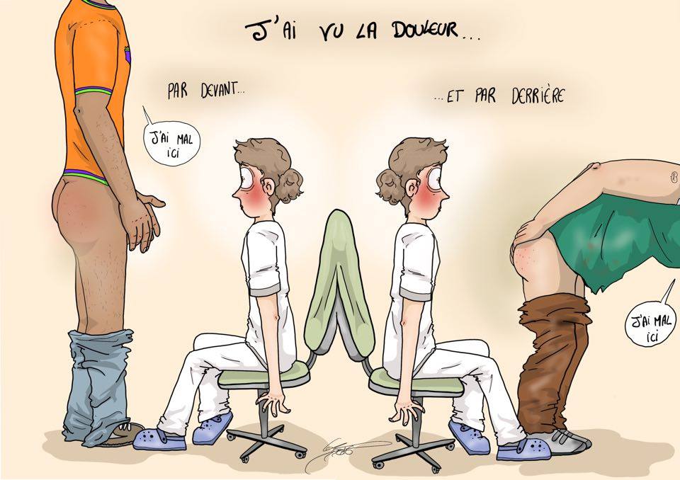 L'avant et l'arrière de la chose