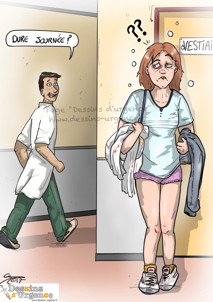 Infirmière fatiguée