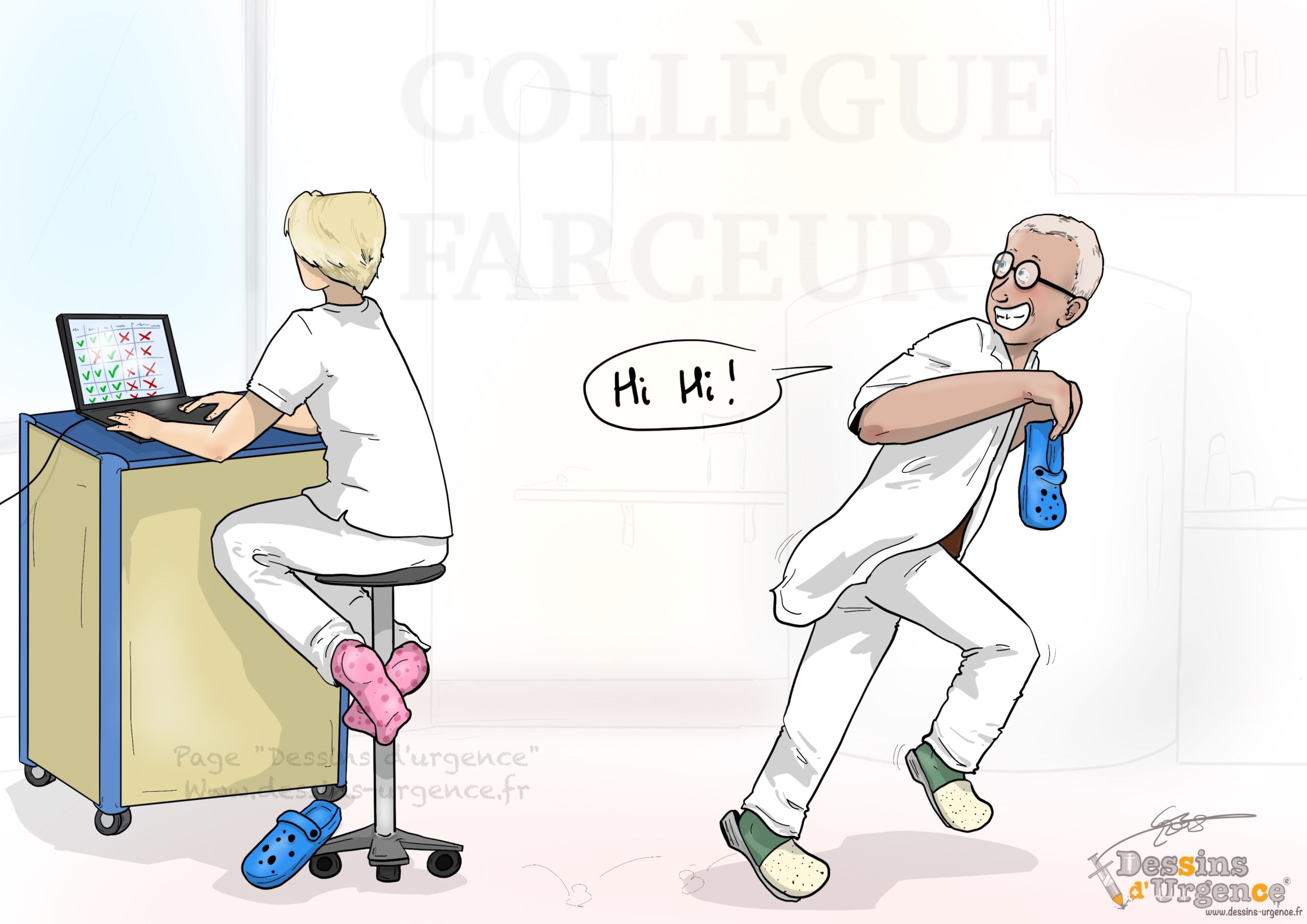Collègue farceur