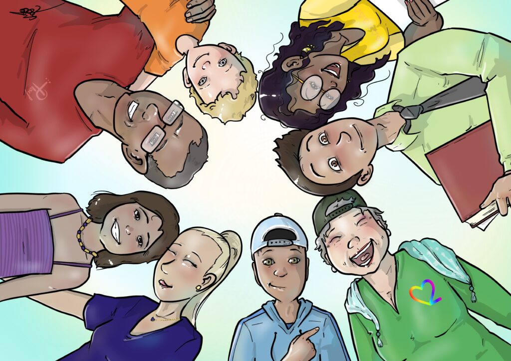 Groupe d'humains