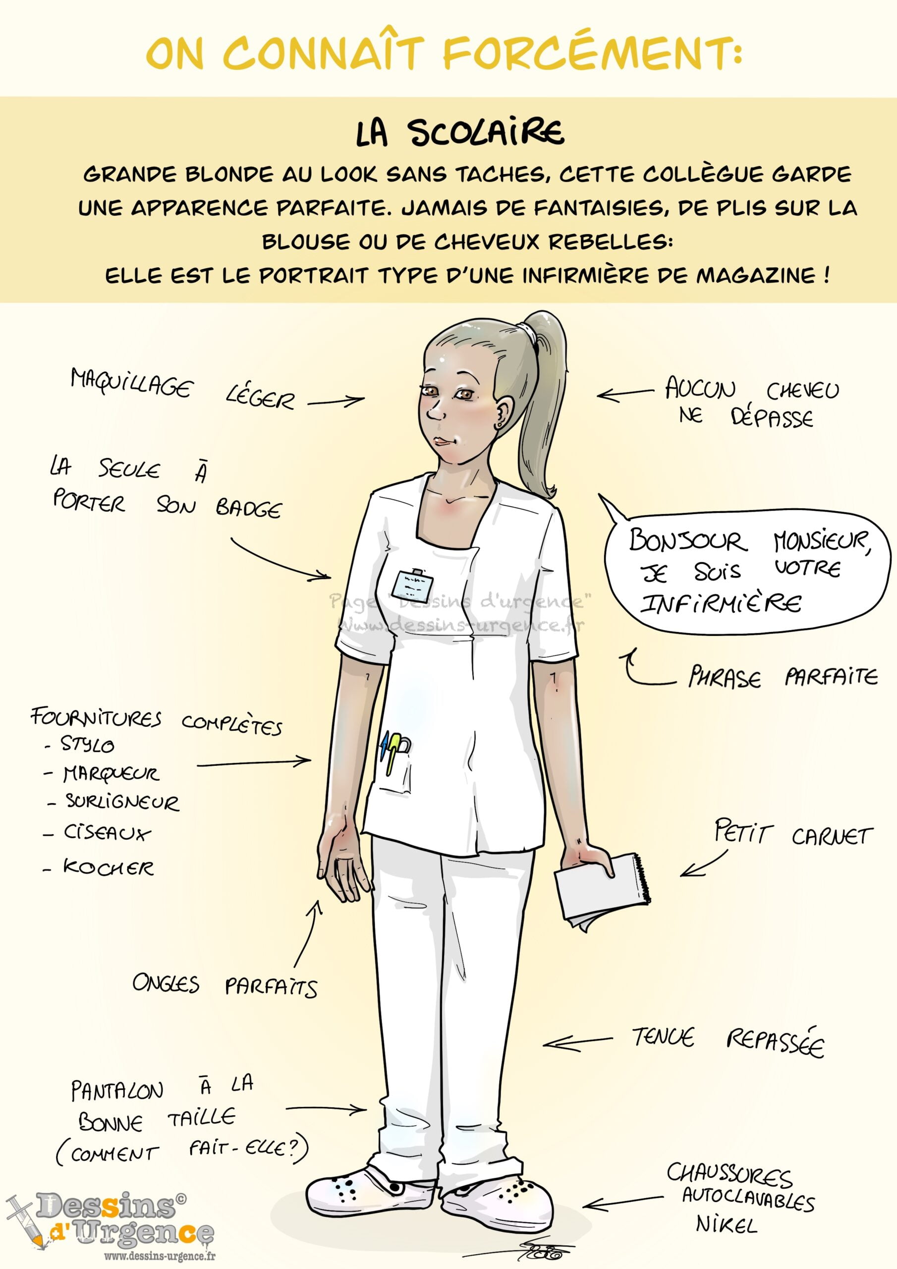 Infirmière proprette
