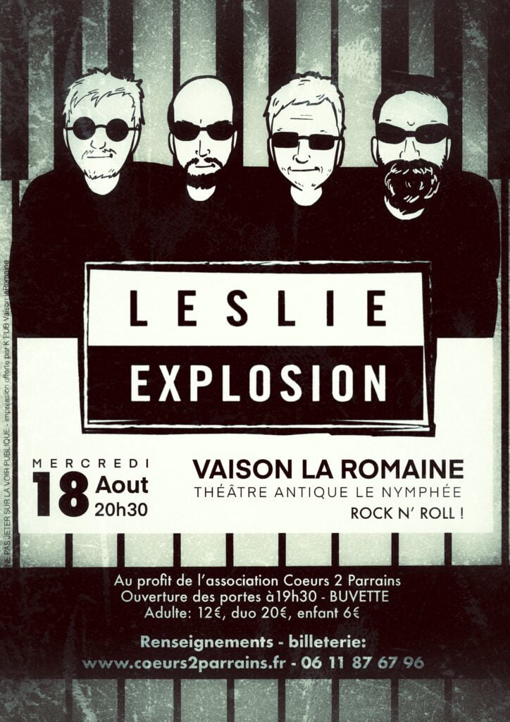 Affiche concert Leslie Explosion