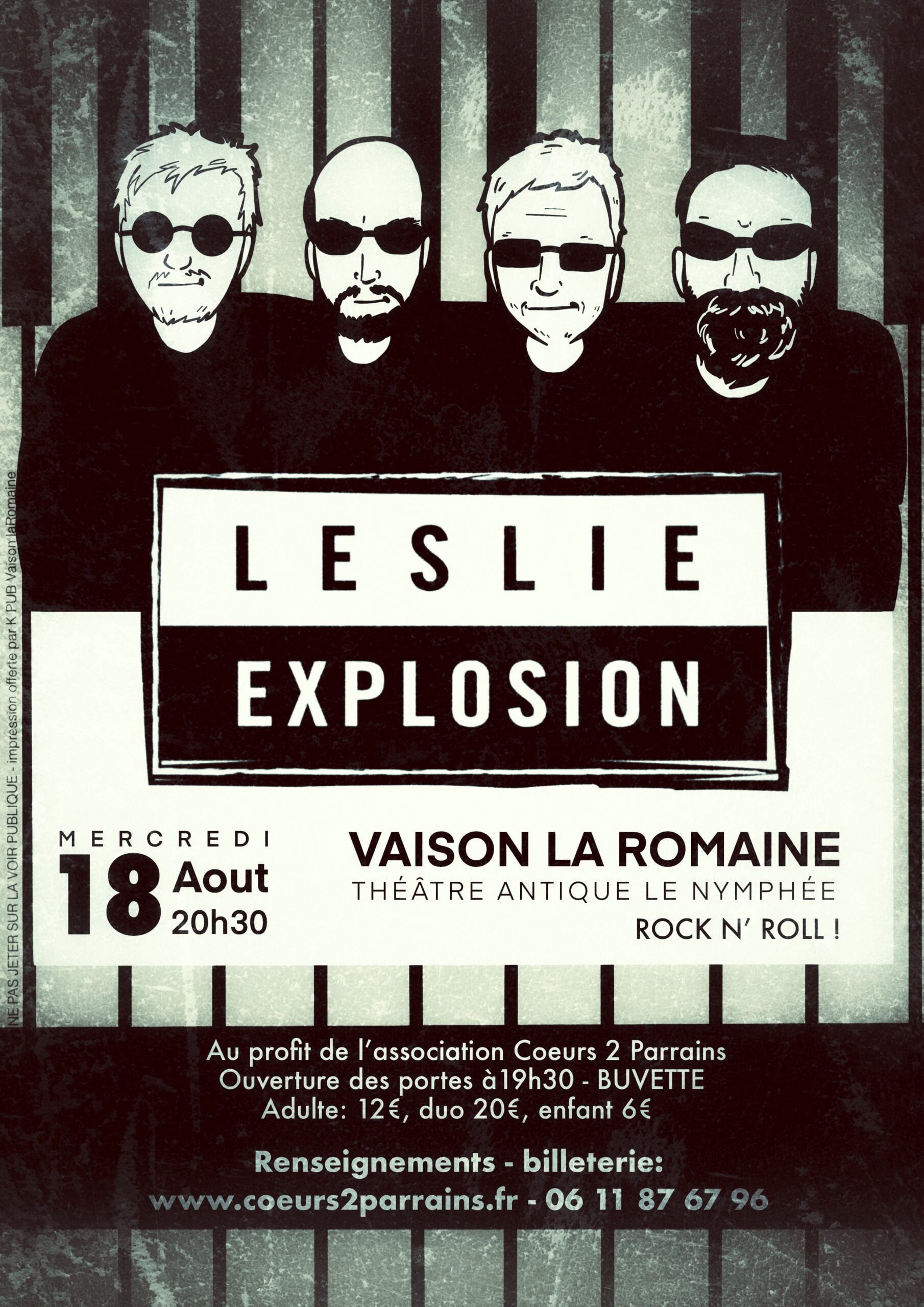 Affiche concert Leslie Explosion