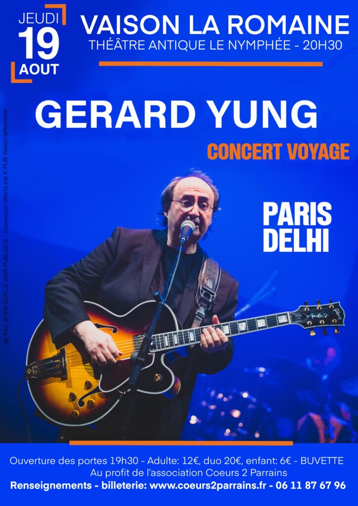 Affiche concert Gerard Yung