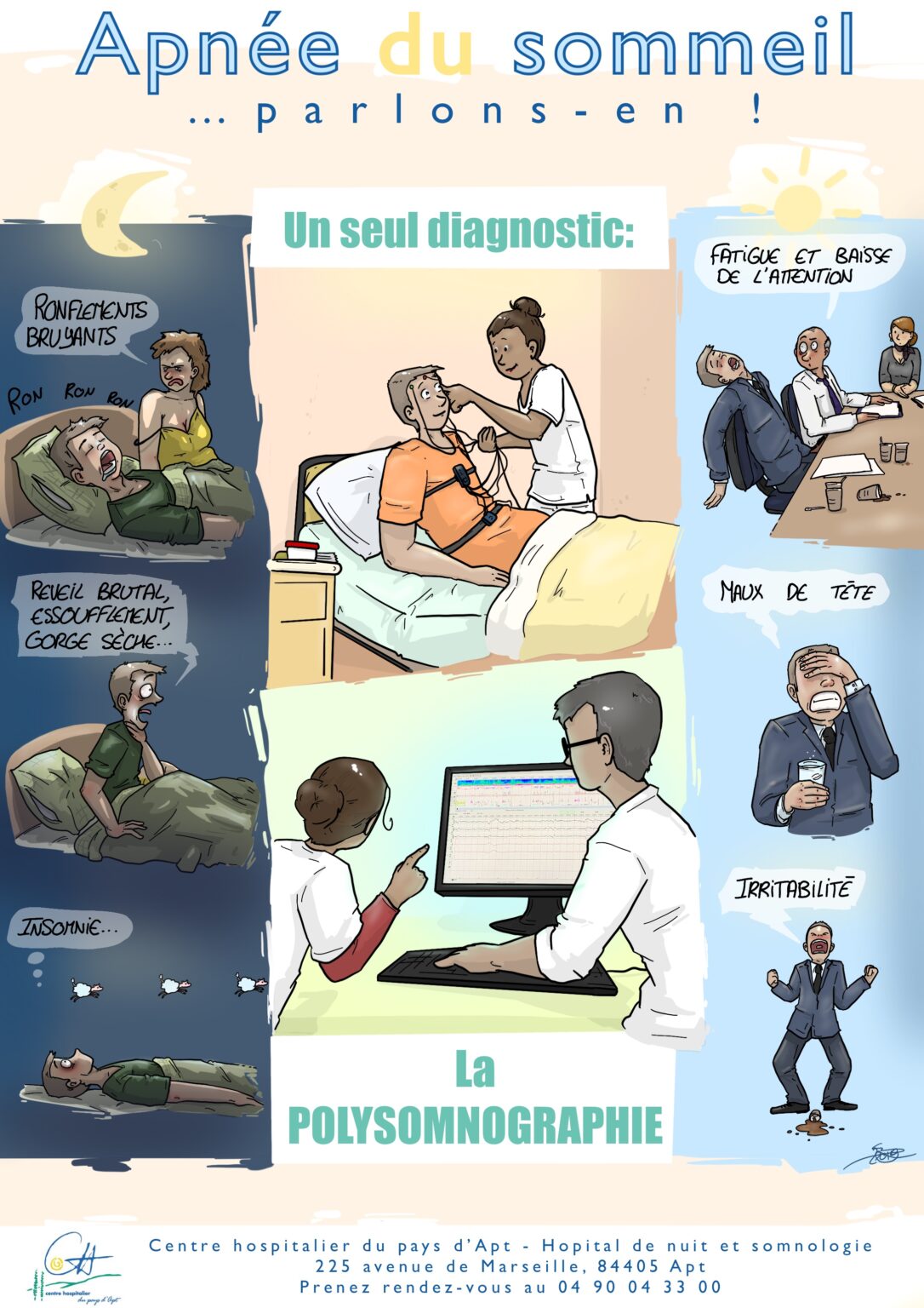 Apnée du sommeil – Dessins d'urgence
