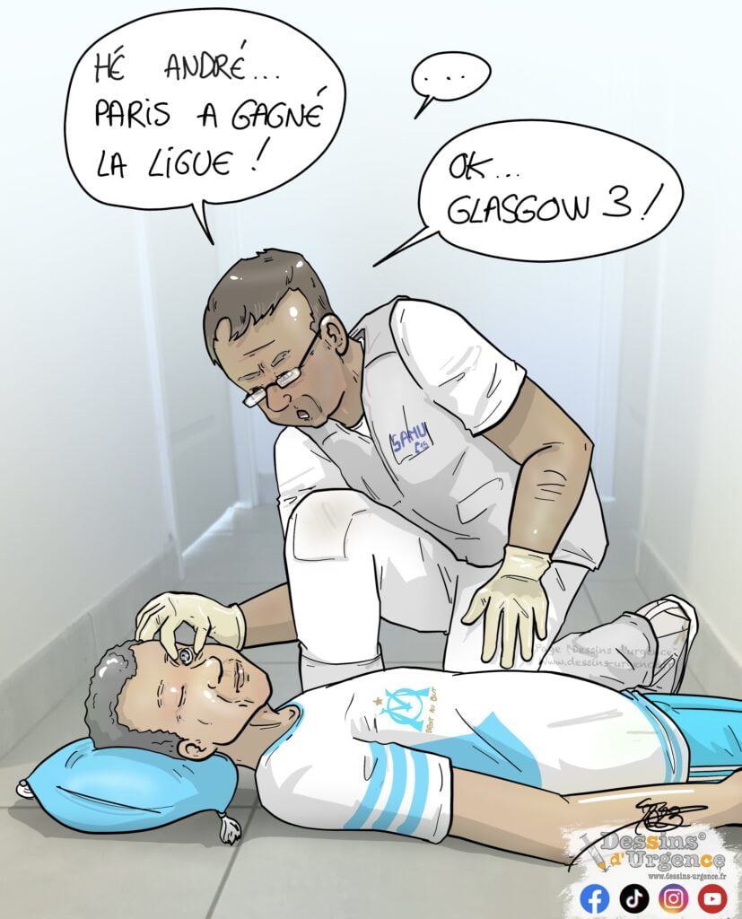 Patient et médecin du samu