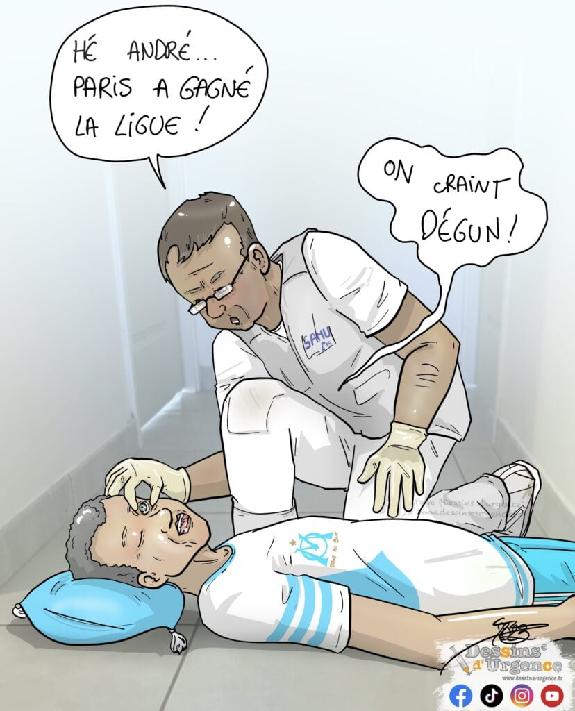 Patient et médecin du samu