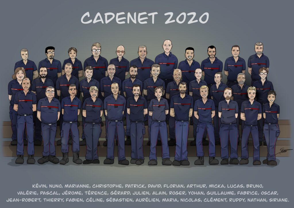 equipe pompiers cadenet 2020