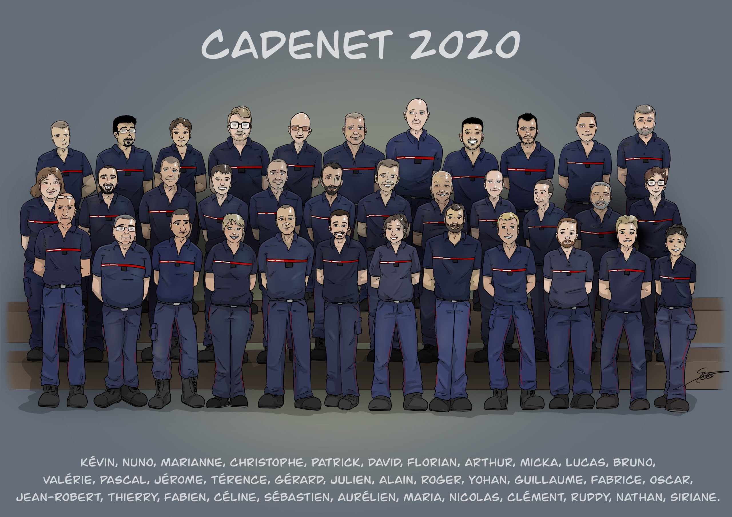 equipe pompiers cadenet 2020