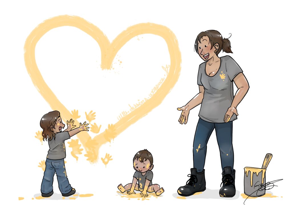 Maman et enfants