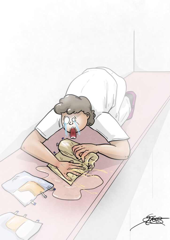 Infirmière sidérée