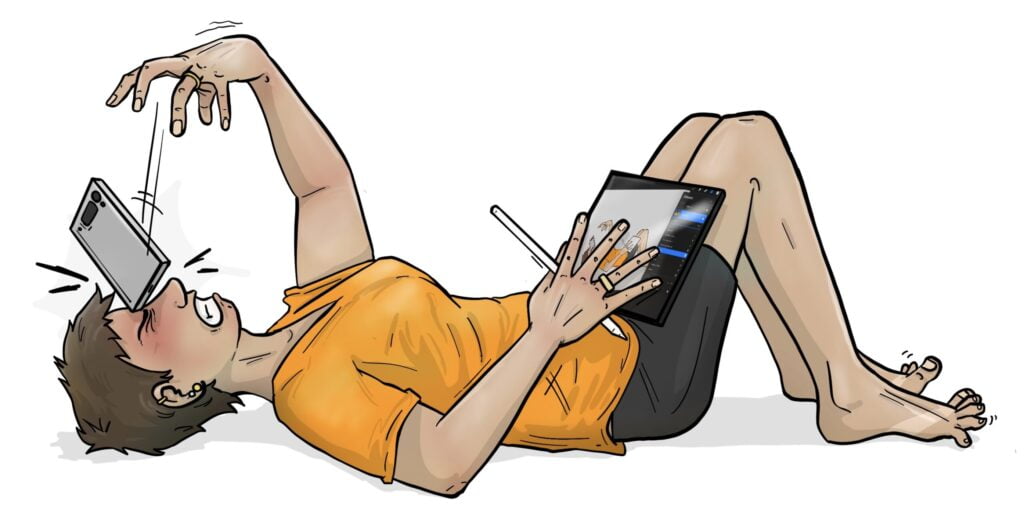 Téléphone qui tombe