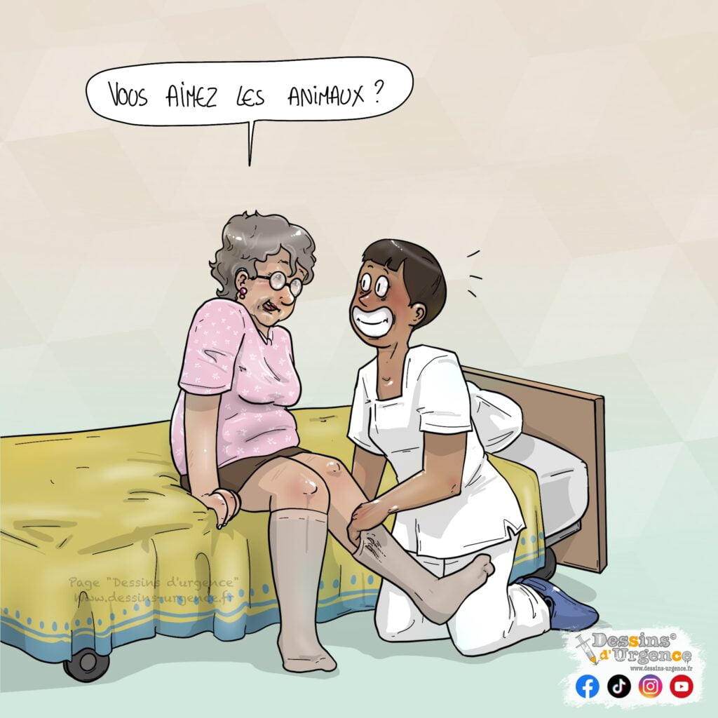 infirmière mal à l'aise