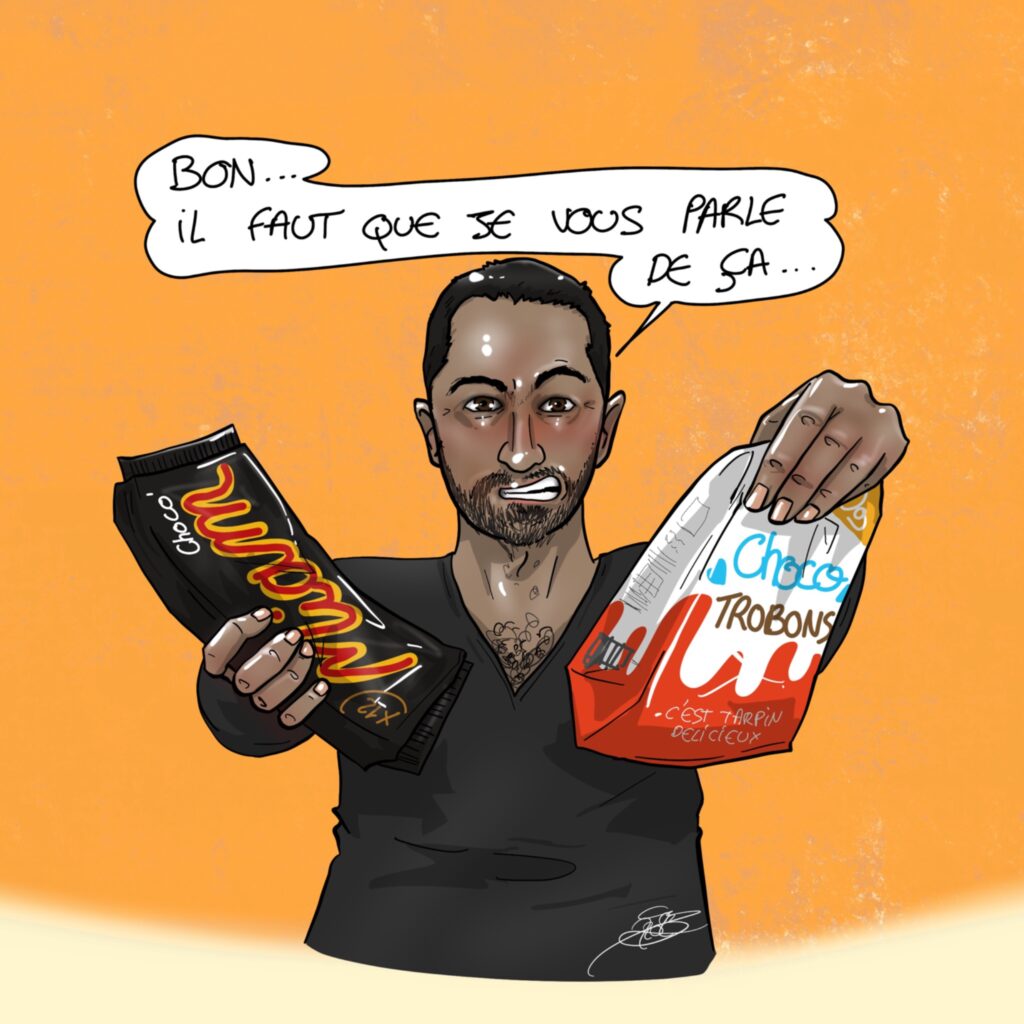 Docteur brandit des emballages