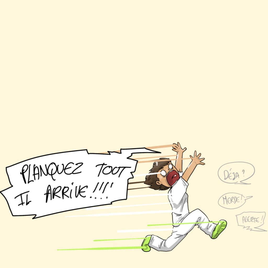 infirmière paniquée
