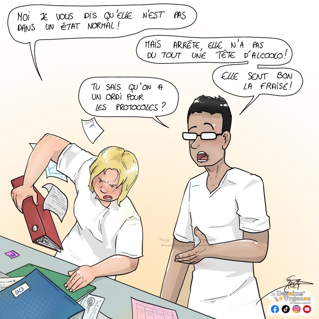 infirmière qui fouille