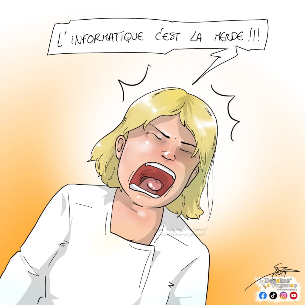 infirmière en colère