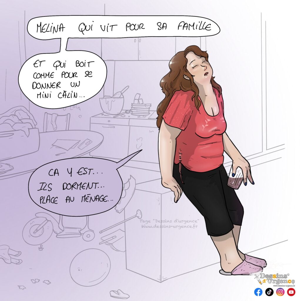 Femme au foyer épuisée