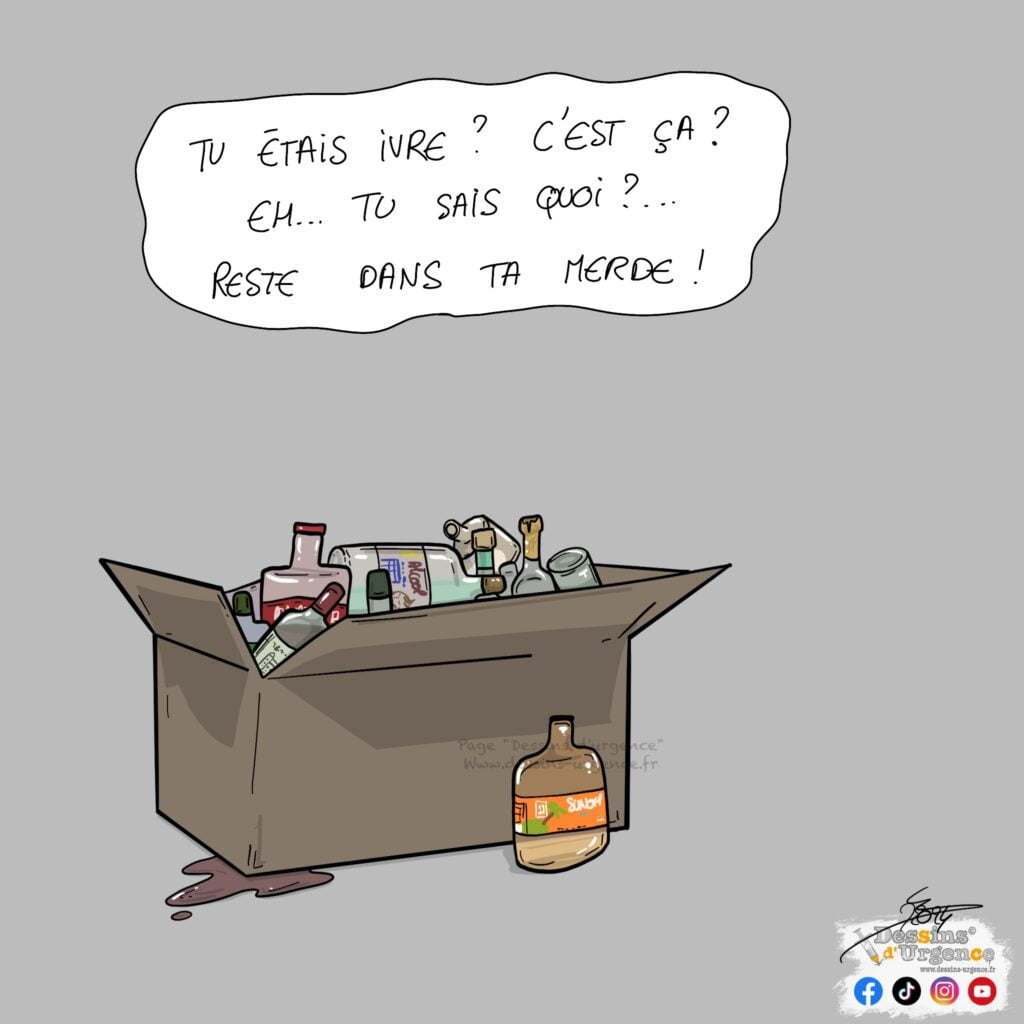 Carton d'alcool