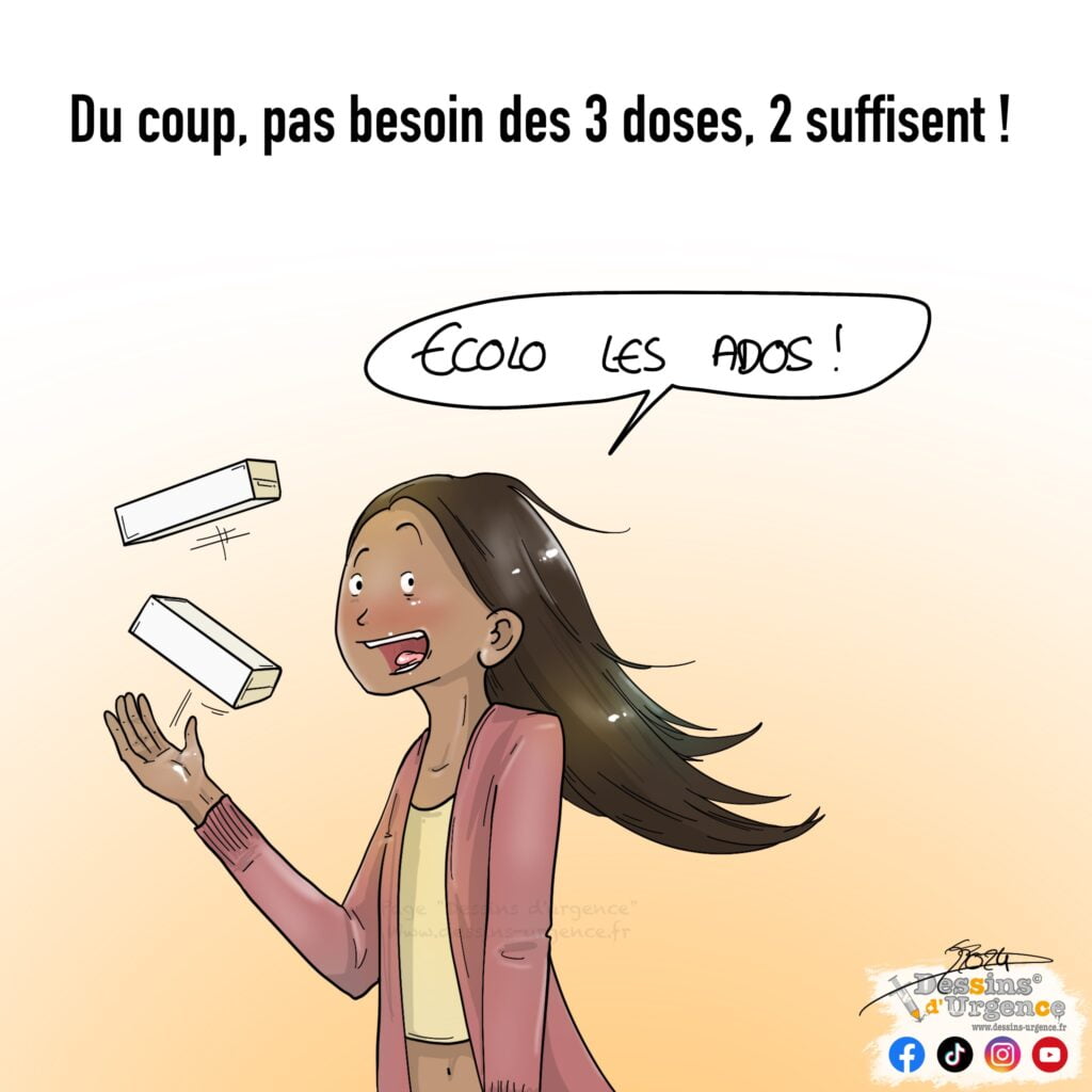 une ado qui joue avec des boites