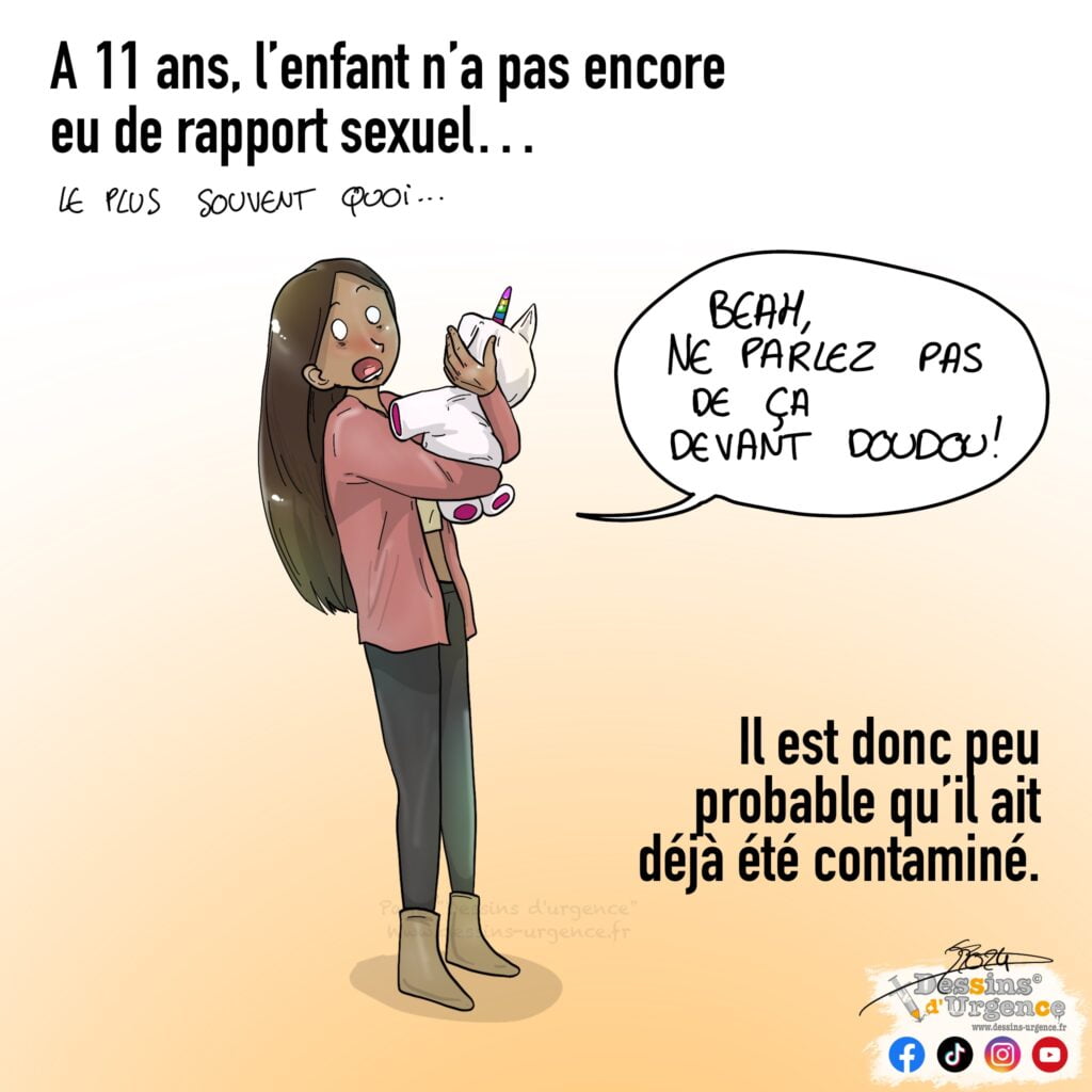 une ado serre son doudou