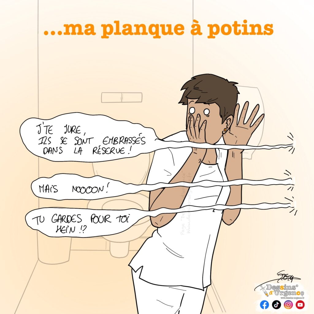infirmière écoute aux portes
