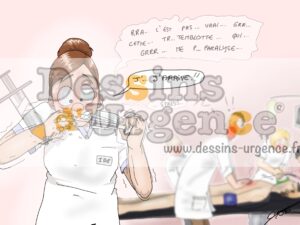 Infirmière stressée
