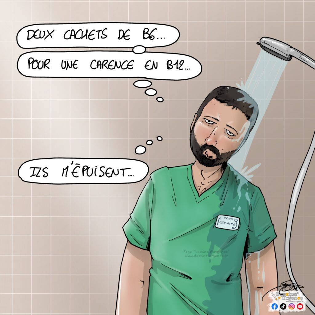 gériatre sous la douche