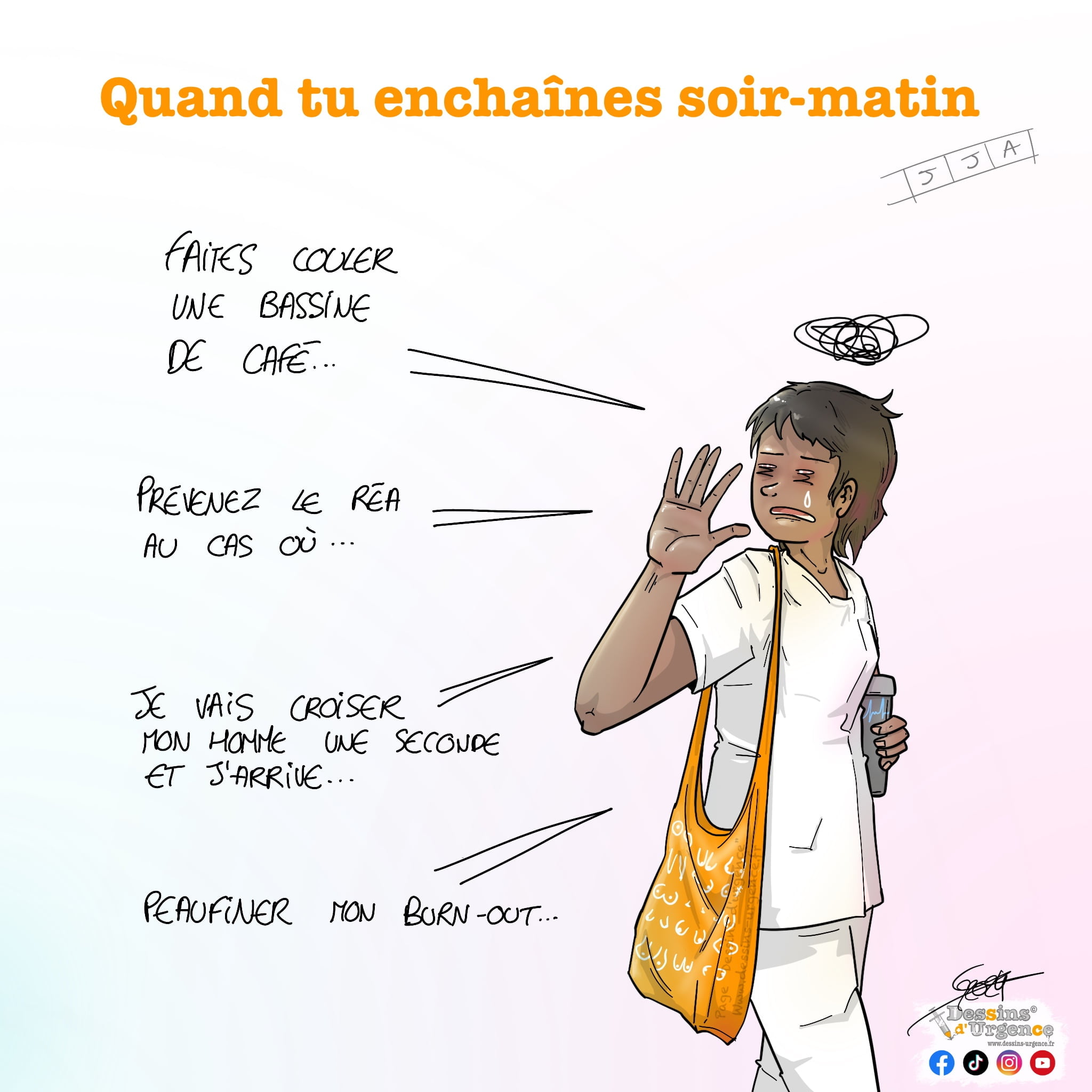 infirmière fatiguée