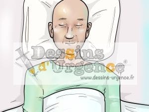 homme décédé apaisé