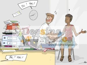 un infirmier et des papiers