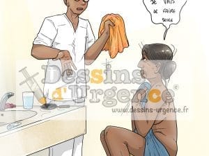 un infirmier et une dame agée