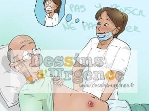 une infirmière et son patient