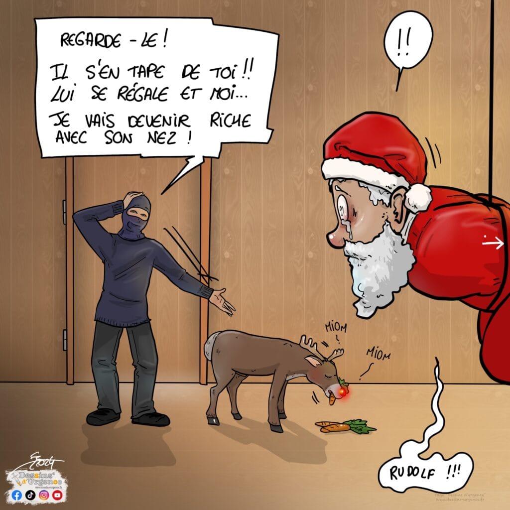 renne qui mange