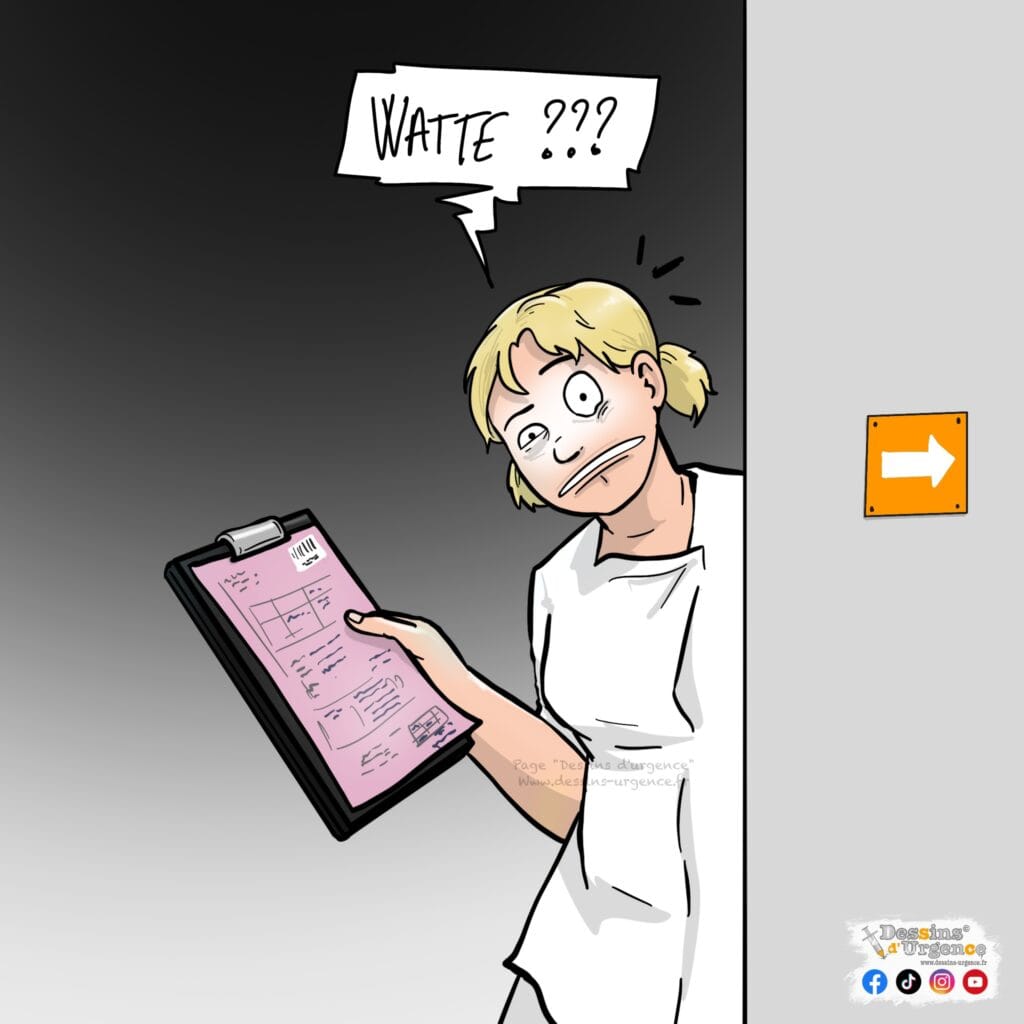 infirmière interrogative