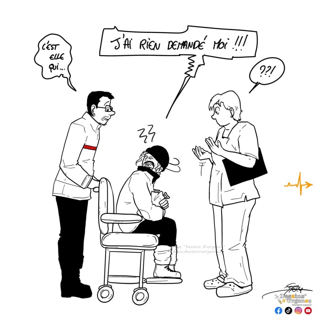 patiente en colère