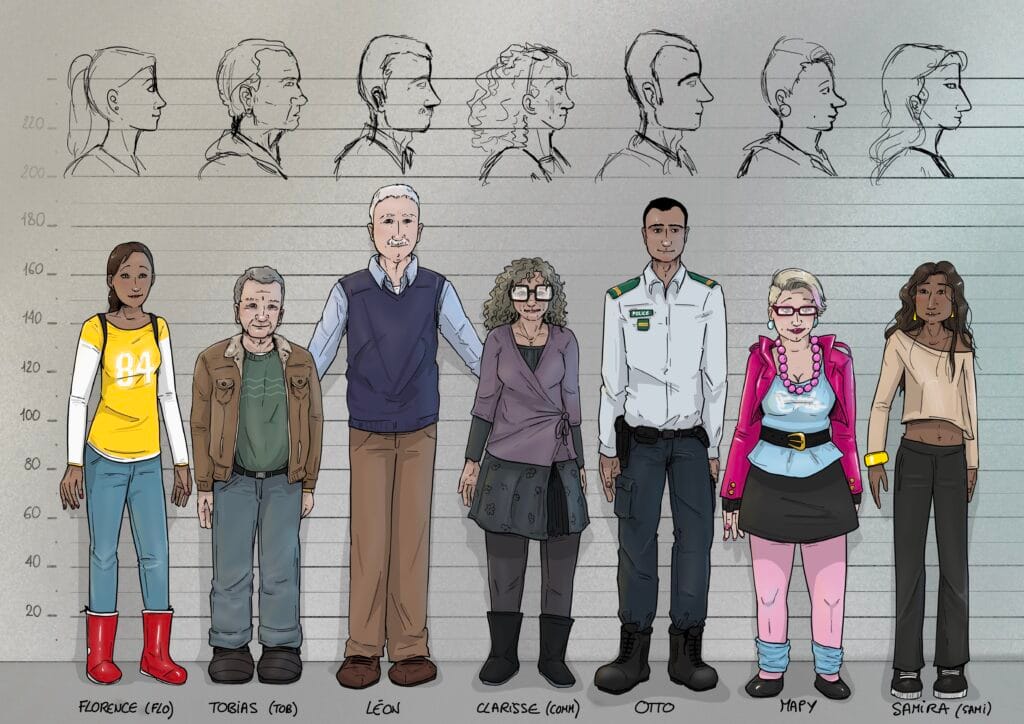7 personnages