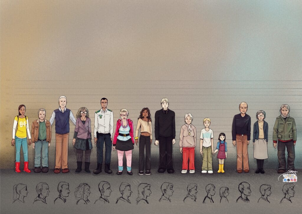 14 personnages