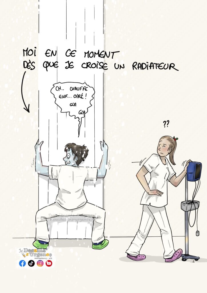 infirmière gelée