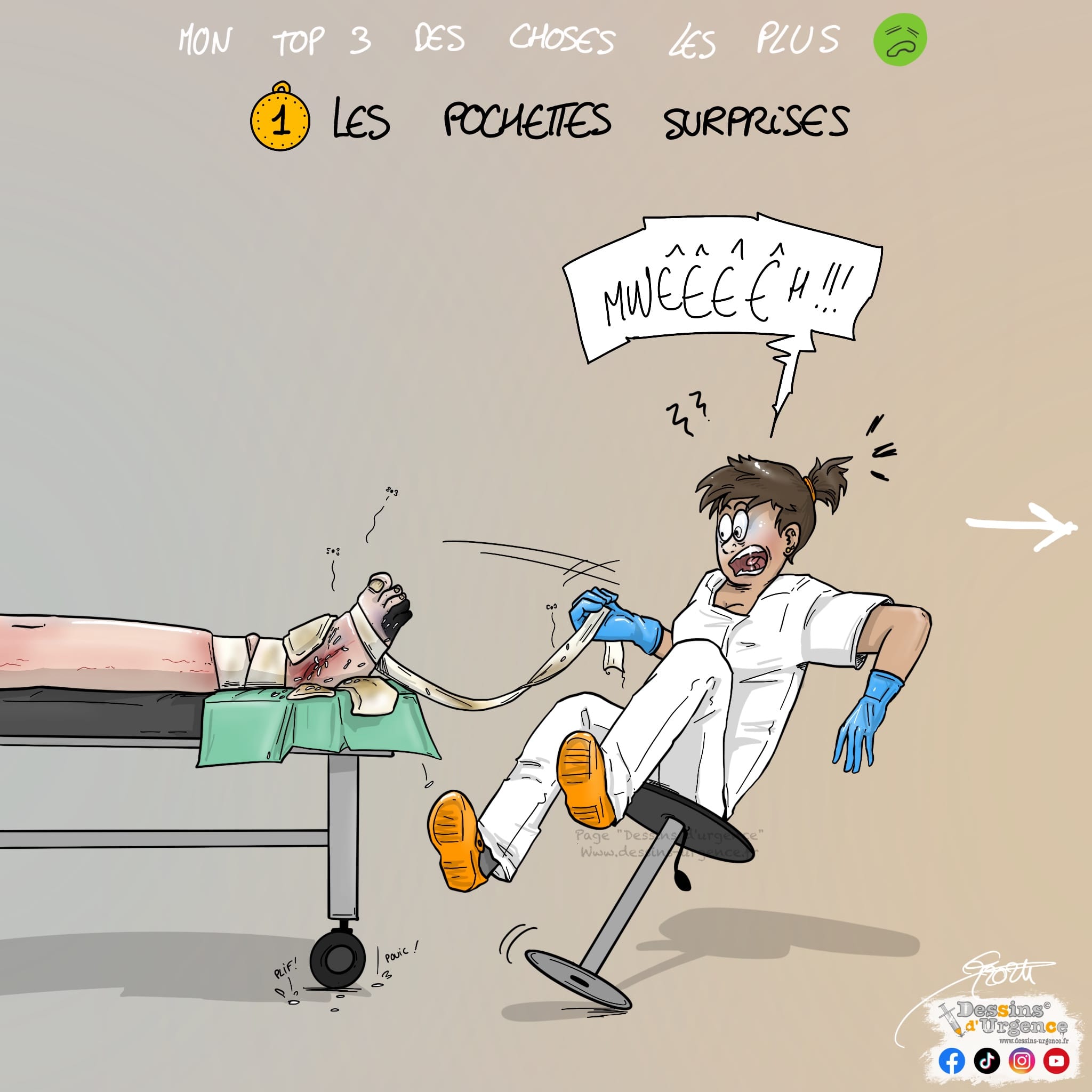 infirmière surprise