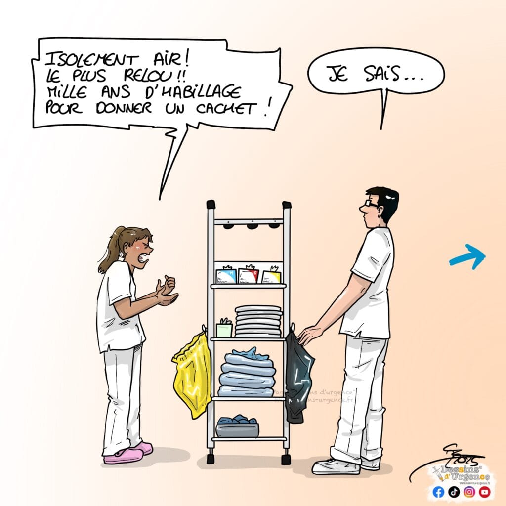 infirmière en colère