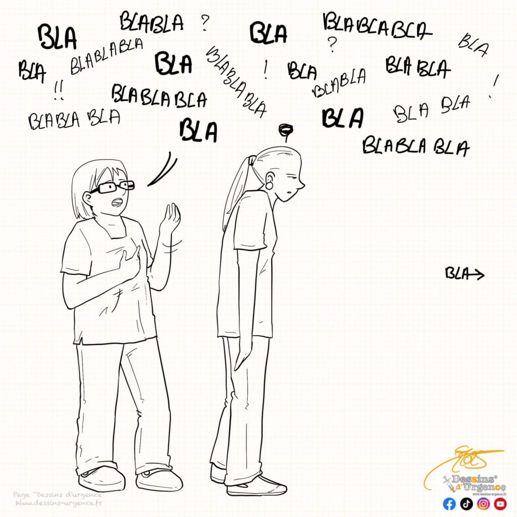 aide-soignante bavarde