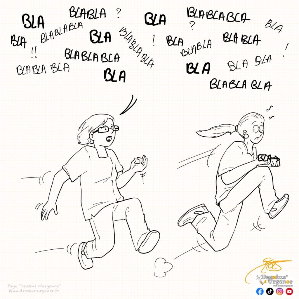infirmière qui fuit