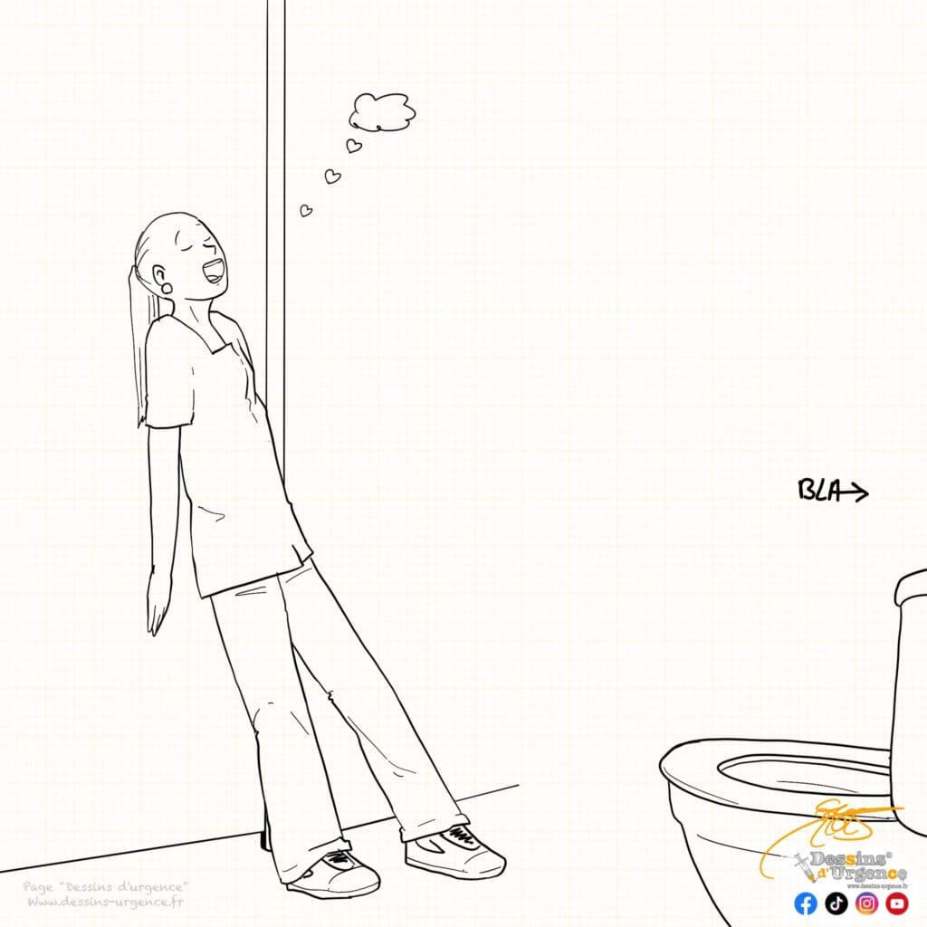 infirmière au calme