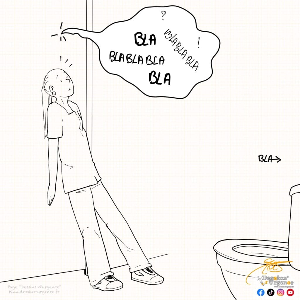 parle derrière la porte