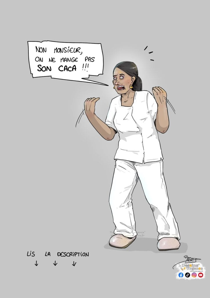 infirmière exaspérée