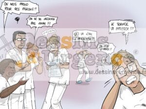 équipe en panique