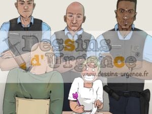 infirmière et gendarmes